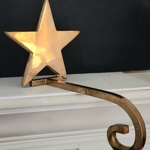 Gold Star Stocking Holder